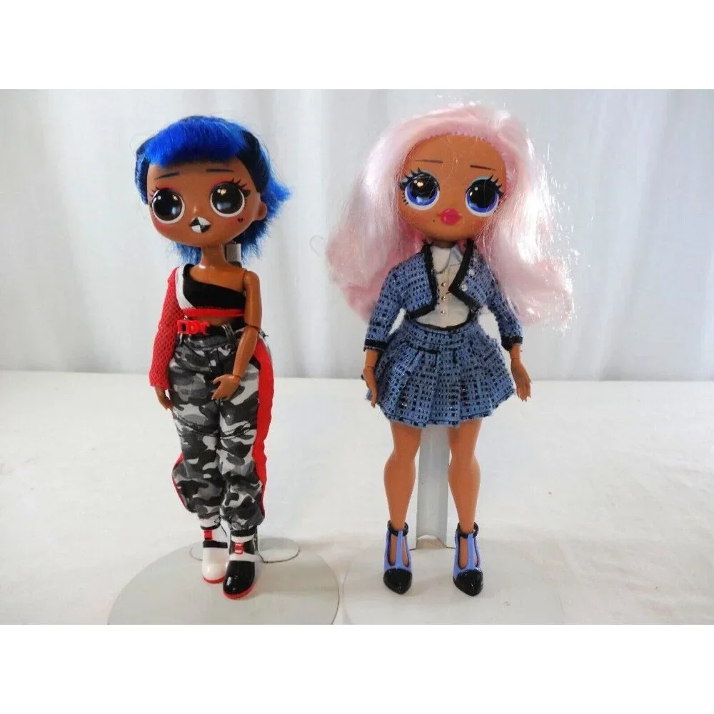 LOL Surprise OMG Uptown Girl Pink Hair And Downtown BB Fashion Dolls‎ LOT